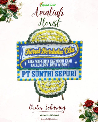 Papan Bunga Duka di Kutamandiri